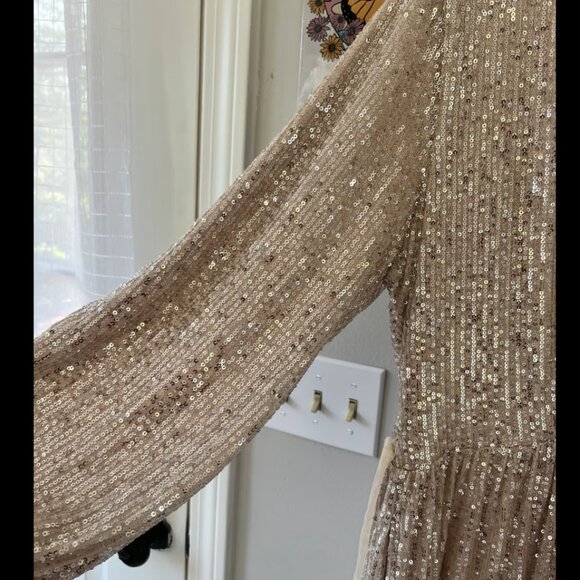 Arula Reign Glitter Sequin Formal Midi Dress Size A/1X - Picture 6 of 7